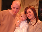 Me (Godfather), Chloe and Alison (Godmother) at Christening on Easter Sunday 2003
