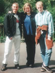 David, Kirsten and me celebrating Tabby joining the Church in 1998