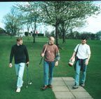 Paul, Me and Euan playing golf - 2001
