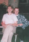 Kirsten and me at the Thanksgiving Service in Grangemouth - 1999
