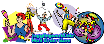 Jugglingworld is my online juggling equipment and novelty item store. Please take a look!